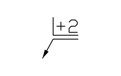 Vorschau des Symbols Überstand +2, Block EDG_PLUS_2