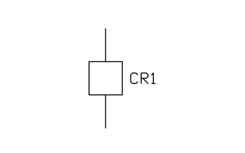 Circuit breaker, single pole (one-line) sembolünün önizlemesi, blok IEEE_BREAKER_1P