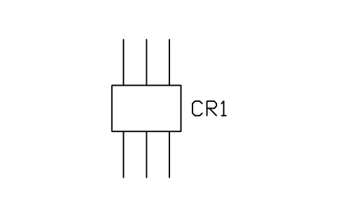 Circuit breaker, three poles sembolünün önizlemesi, blok IEEE_BREAKER_3P