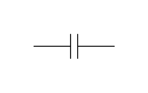 Capacitor, two parallel lines sembolünün önizlemesi, blok IEEE_CAPACITOR_1