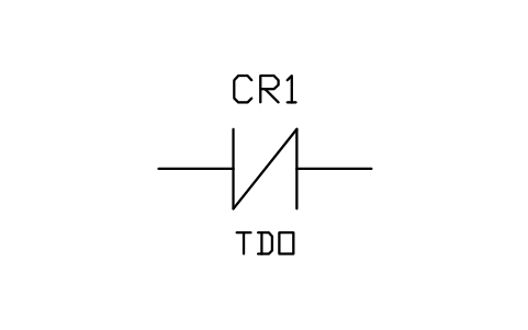 Contact, normally closed, time delay opening (TDO) sembolünün önizlemesi, blok IEEE_CONTACT_NC_TDO