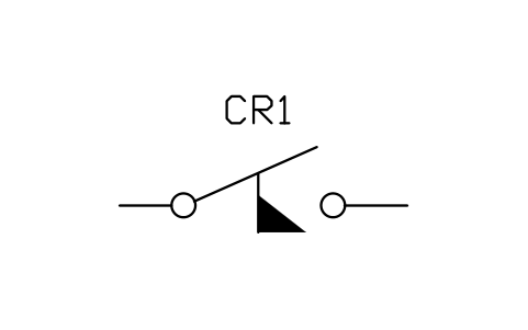 Flow switch, closes on rise sembolünün önizlemesi, blok IEEE_FLOW_CLOSES