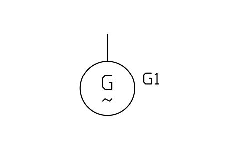 Generator, alternating current sembolünün önizlemesi, blok IEEE_GENERATOR_AC
