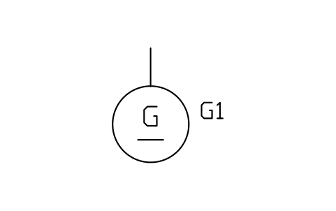 Generator, direct current sembolünün önizlemesi, blok IEEE_GENERATOR_DC