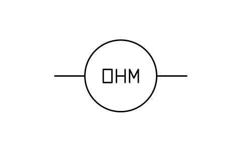 Ohmmeter sembolünün önizlemesi, blok IEEE_METER_OHM