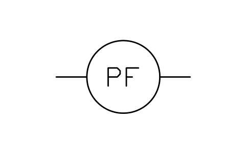 Power factor meter sembolünün önizlemesi, blok IEEE_METER_PF