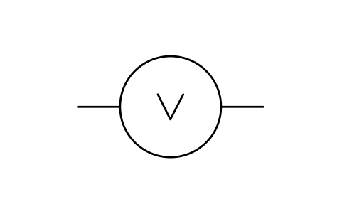 Voltmeter sembolünün önizlemesi, blok IEEE_METER_V