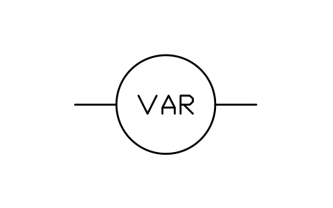Varmeter sembolünün önizlemesi, blok IEEE_METER_VAR