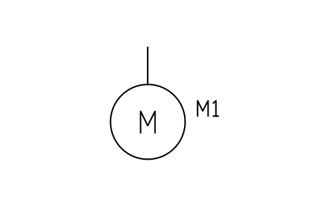 Motor, general sembolünün önizlemesi, blok IEEE_MOTOR