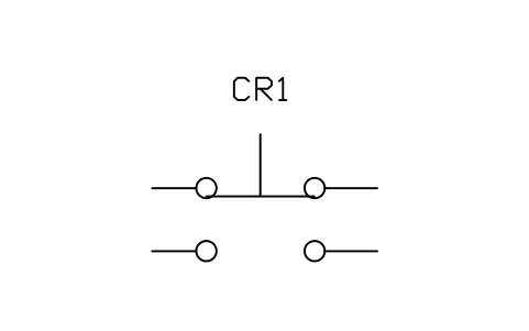 Pushbutton, two-circuit sembolünün önizlemesi, blok IEEE_PB_TWO_CIRCUIT