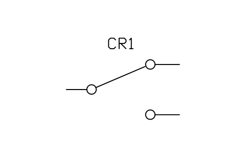 Switch, two-position transfer sembolünün önizlemesi, blok IEEE_SWITCH_SPDT