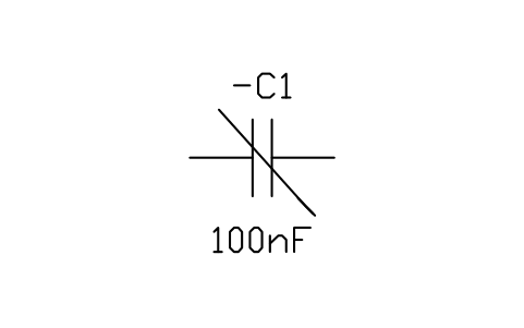 Capacitor, pre-set sembolünün önizlemesi, blok IEC_CAPACITOR_PRESET