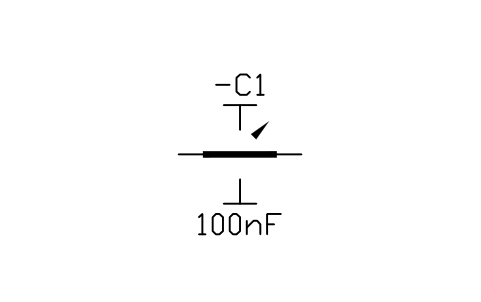 Capacitor, split stator sembolünün önizlemesi, blok IEC_CAPACITOR_SPLIT
