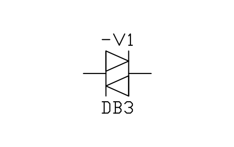 Aperçu du symbole Diac, bloc IEC_DIAC