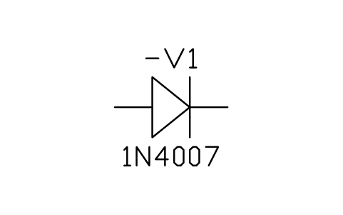 Diode sembolünün önizlemesi, blok IEC_DIODE