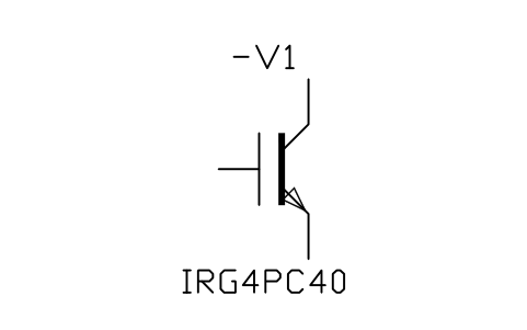 IGBT, N-channel sembolünün önizlemesi, blok IEC_IGBT_N