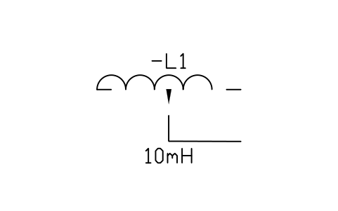 Aperçu du symbole Inductance à contact mobile par plots, bloc IEC_INDUCTOR_CONTACT
