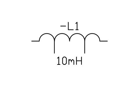 Aperçu du symbole Inductance à prises, bloc IEC_INDUCTOR_TAPPED