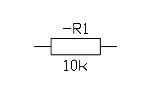 Resistor sembolünün önizlemesi, blok IEC_RESISTOR