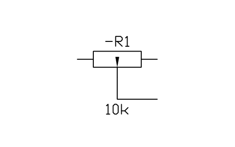 Aperçu du symbole Résistance à contact mobile, bloc IEC_RESISTOR_CONTACT