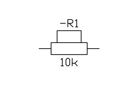 Aperçu du symbole Résistance à bornes courant et tension, bloc IEC_RESISTOR_CURRENT_VOLTAGE