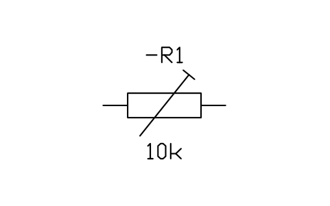 Resistor, pre-set sembolünün önizlemesi, blok IEC_RESISTOR_PRESET