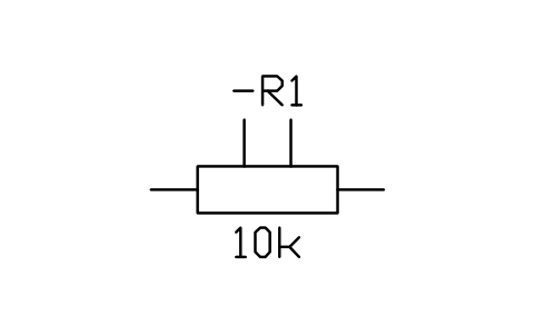 Aperçu du symbole Résistance à prises, bloc IEC_RESISTOR_TAPPED