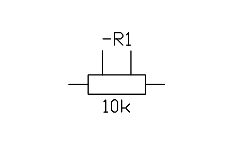 Resistor, fixed taps sembolünün önizlemesi, blok IEC_RESISTOR_TAPS_FIXED
