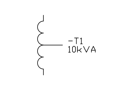 Autotransformer sembolünün önizlemesi, blok IEC_AUTOTRANSFORMER