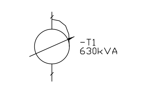 Autotransformer, voltage regulation sembolünün önizlemesi, blok IEC_AUTOTRANSFORMER_REGULATED