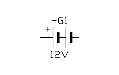 Battery sembolünün önizlemesi, blok IEC_BATTERY