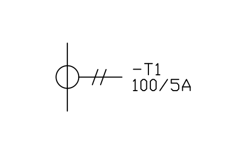 Current transformer sembolünün önizlemesi, blok IEC_CT