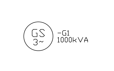 Generator, synchronous sembolünün önizlemesi, blok IEC_GENERATOR_SYNC