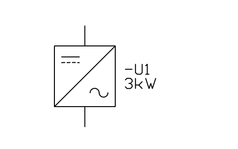 Preview of the Inverter symbol, block IEC_INVERTER