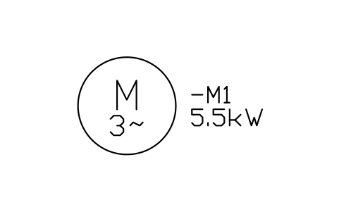 Motor, three-phase sembolünün önizlemesi, blok IEC_MOTOR_3PH