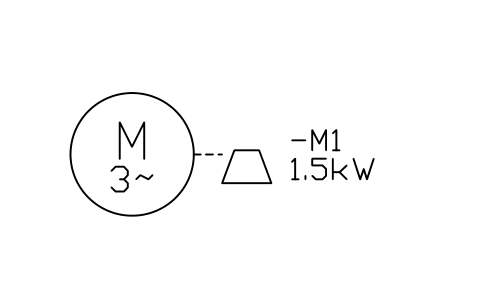 Motor with brake sembolünün önizlemesi, blok IEC_MOTOR_BRAKE