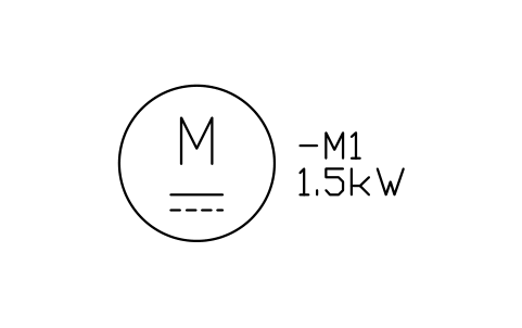 Preview of the Motor, DC symbol, block IEC_MOTOR_DC
