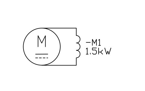 Preview of the Motor, DC, shunt field symbol, block IEC_MOTOR_DC_SHUNT