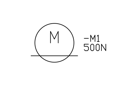 Motor, linear sembolünün önizlemesi, blok IEC_MOTOR_LINEAR