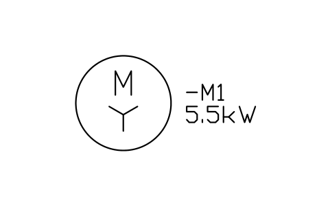 Preview of the Motor, star-connected symbol, block IEC_MOTOR_STAR