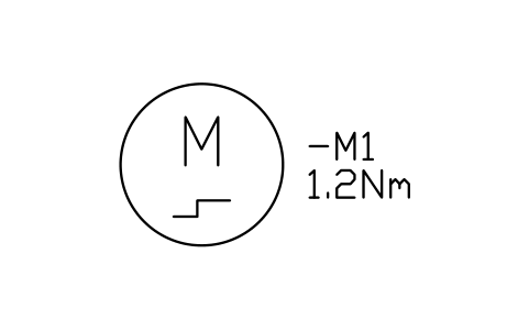 Motor, stepper sembolünün önizlemesi, blok IEC_MOTOR_STEPPER