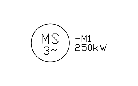 Preview of the Motor, synchronous symbol, block IEC_MOTOR_SYNC