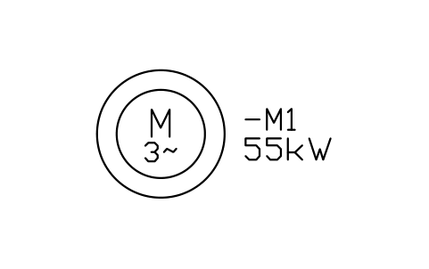 Preview of the Motor, slip-ring symbol, block IEC_MOTOR_WOUND