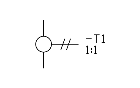 Preview of the Pulse transformer symbol, block IEC_PULSE_TRANSFORMER