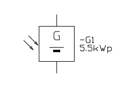 Photovoltaic generator sembolünün önizlemesi, blok IEC_PV_GENERATOR