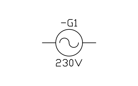 Preview of the AC source symbol, block IEC_SOURCE_AC
