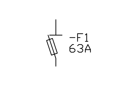 Fuse-disconnector sembolünün önizlemesi, blok IEC_FUSE_DISCONNECTOR
