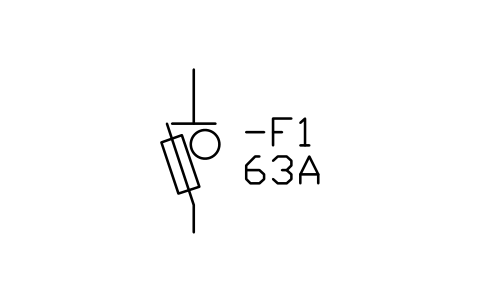 Fuse switch-disconnector sembolünün önizlemesi, blok IEC_FUSE_SWITCH_DISCONNECTOR