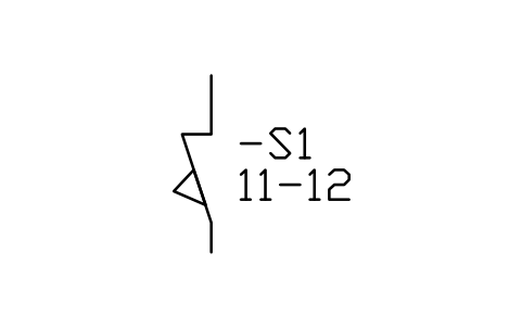 Limit switch, NC sembolünün önizlemesi, blok IEC_LIMIT_NC