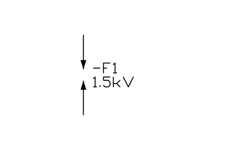 Spark gap sembolünün önizlemesi, blok IEC_SPARK_GAP